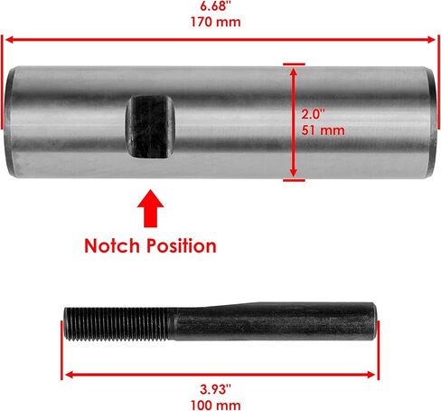 Caltric King Pin Kit Compatible with Case 570LXT 570MXT 580SL 580SM 585G 590SL 2WD Side Slot D103626 in Kuwait