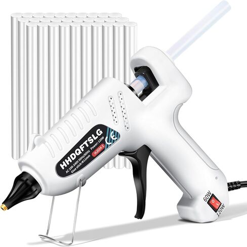 Cordless Hot Glue Gun, Fast Preheating with 2600mAh Type-C Rechargeable Hot Melt Glue Gun, 30 Premium Glue Sticks, Mini Glue Gun Ideal for Crafts, DIY Gift, Repairs(20w) in Saudi Arabia