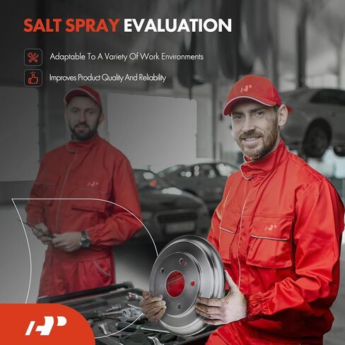 مجموعة اسطوانات الفرامل الخلفية A-Premium مقاس 11.09 بوصة (281.8 ملم) متوافقة مع موديلات مختارة من تويوتا - Camry 2002-2006، Solara 2002-2003، قطعتان in Kuwait