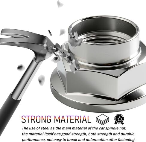 قطعتان من صامولة محور السيرة الذاتية للسيارة استبدال OEM 902170049، صامولة محور السيارة الفولاذية للعجلة الخلفية/الأمامية المتوافقة مع سوبارو أسينت كروستريك فورستر باجا إمبريزا، صواميل عمود محور السيارات الأساسية in Kuwait