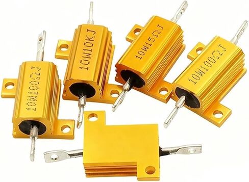 1 قطعة RX24 10 واط الألومنيوم الطاقة معدن شل حالة Wirewound المقاوم 0.01R ~ 300K 1 2 3 5 6 8 10 20 100 150 200 300 500 1K 10K أوم (1K) in Kuwait
