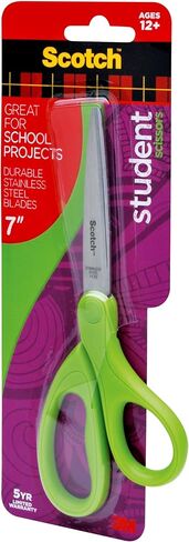 Scotch Brand 7-Inch Student Scissors, Blue, Green, or Purple, Colors May Vary (1407SG) in Saudi Arabia