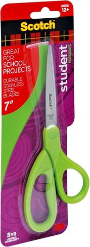 Scotch Brand 7-Inch Student Scissors, Blue, Green, or Purple, Colors May Vary (1407SG) in Saudi Arabia