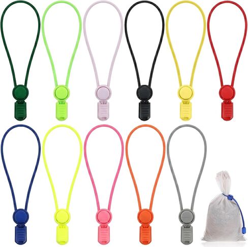 11 PCS Elasticity Clay Bag Ties, Adjustable Pottery Clay Bag Ties, Adjustable Ceramic Pottery Tool Strap, Studio Tie Accessories Closure and Organization for Sculpting Enthusiasts, Artists(11 Colors) in Kuwait