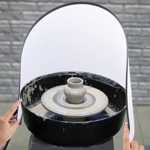 Clay Screen for Pottery Tool, 14" High Ceramic Splash Protection Shield, Anti-Splash Embryos Shield for Pottery Wheel Forming Machine in Kuwait