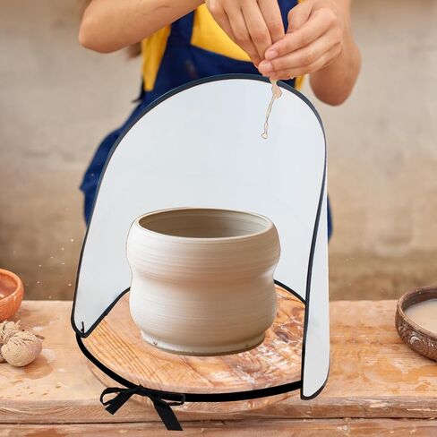 Clay Screen for Pottery Tool, 14" High Ceramic Splash Protection Shield, Anti-Splash Embryos Shield for Pottery Wheel Forming Machine in Kuwait