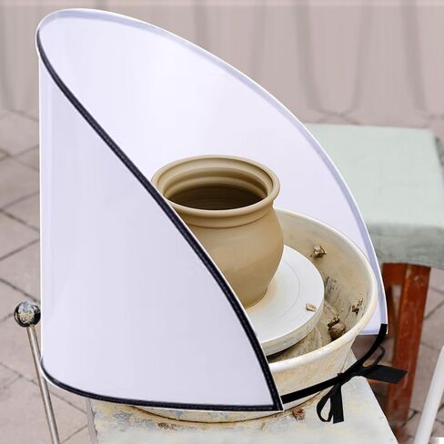 Clay Screen for Pottery Tool, 14" High Ceramic Splash Protection Shield, Anti-Splash Embryos Shield for Pottery Wheel Forming Machine in Kuwait