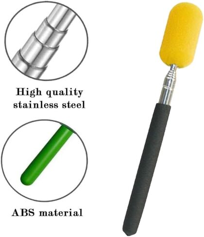 Zheeyee Clay Screen for Pottery Tool 34x9 Inch Ceramic Splash Protection Shield with Self Adhesive Dots Plastic Board and Telescopic Sponge Stick, Anti-Splash Embryos Shield for Pottery Wheel Machine in Kuwait