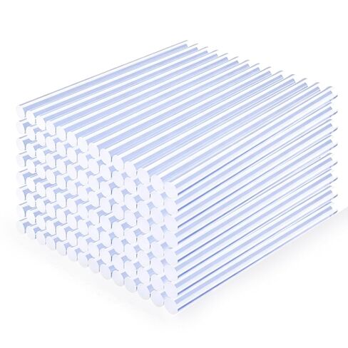 50 Pcs Hot Glue Sticks, 4" x 0.27" Mini Size Clear High Temp Glue Sticks for Crafting, DIY and Home Repair Needs in Saudi Arabia