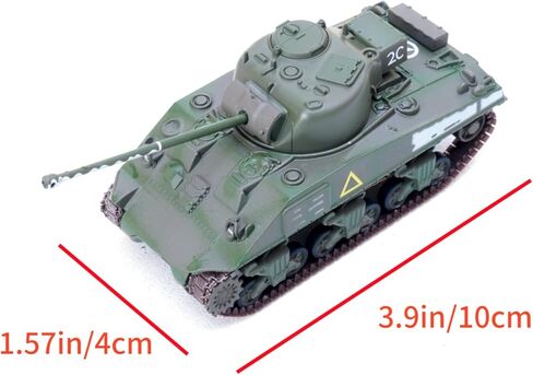 1/72 مقياس سبيكة الحرب العالمية الثانية الولايات المتحدة الأمريكية M4 شيرمان نموذج دبابة متوسطة مقاتلة نموذج عسكري ديكاست دبابة للتجميع in Kuwait