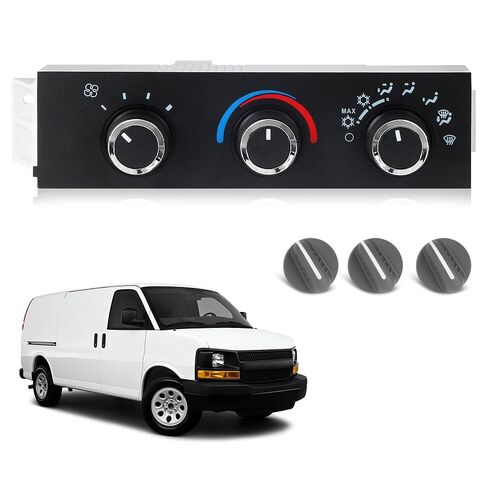 وحدة التحكم في المناخ الأمامية متوافقة مع 1996-2020 Chevy Express 1500 2500 3500 4500، GMC Savana. لوحة تحكم التيار المتردد استبدال 599-217، 15073274 in Kuwait