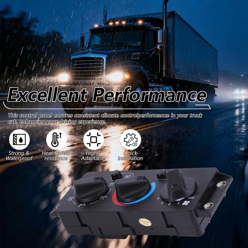 مفتاح وحدة التحكم في المناخ لسخان مكيف الهواء FIT 2008-2018 Mack CHU612 CHU613 CXU612 CXU613 CXU614، مجموعة التحكم HVAC، يستبدل 70826280 25110700 21169150 in Kuwait