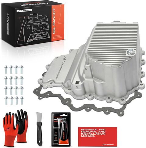 وعاء زيت محرك ألومنيوم مطور ممتاز مع قابس وحشية ومسامير، مناسب لسيارات Ford F150 2016-2017 3.5L، F150 2018 3.3L 3.5L، Expedition 2017-2018 3.5L & Lincoln Navigator 2017-2018 3.5L - HL3Z-6675-A in Kuwait