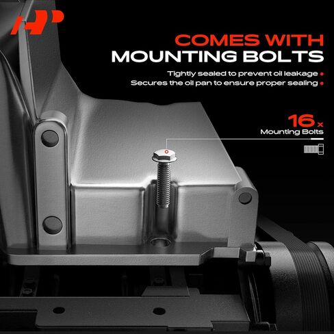 وعاء زيت محرك ألومنيوم مطور ممتاز مع قابس وحشية ومسامير، مناسب لسيارات Ford F150 2016-2017 3.5L، F150 2018 3.3L 3.5L، Expedition 2017-2018 3.5L & Lincoln Navigator 2017-2018 3.5L - HL3Z-6675-A in Kuwait