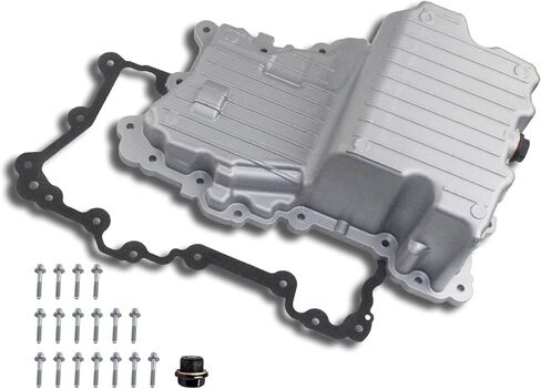 264-336 Upgraded cnc aluminum Engine Oil Pan with Magnetic Drain Plug,Gasket, Bolts,Compatible with Ford F-150 F150 2015 2016 2017 2018 V6 2.7L,Replaces CA6010400 in Kuwait