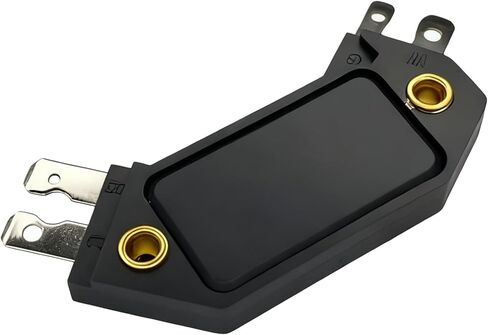 وحدة التحكم في الإشعال ذات 4 دبابيس، استبدال وحدة إشعال محرك ECM يناسب 1974-1988 Chevy Pontiac Buick Olds، يستبدل OE# DM1906 LX301 1190357 4419628 جزء إصلاح المحرك (قطعة واحدة، أسود) in Kuwait