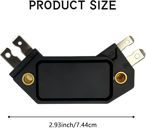 وحدة التحكم في الإشعال ذات 4 دبابيس، استبدال وحدة إشعال محرك ECM يناسب 1974-1988 Chevy Pontiac Buick Olds، يستبدل OE# DM1906 LX301 1190357 4419628 جزء إصلاح المحرك (قطعة واحدة، أسود) in Kuwait