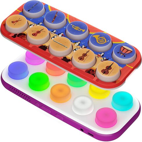BOPPO Screen-Free Learning Tablet Bundle - Includes Tablet & At the Symphony Toppo Expansion - 50+ Games & Music for Families - Educational & Travel-Friendly in Kuwait