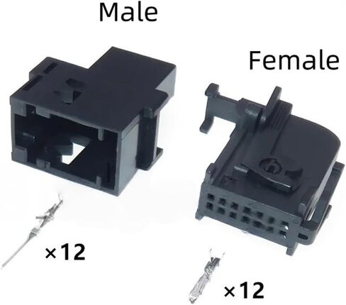 automotive connectors 12 Pin Automotive Male Female Electric Wire Connector DJ7123-0.6-11 DJ7123-0.6-21 easy replacement(Male with wire,1PCS) in Saudi Arabia