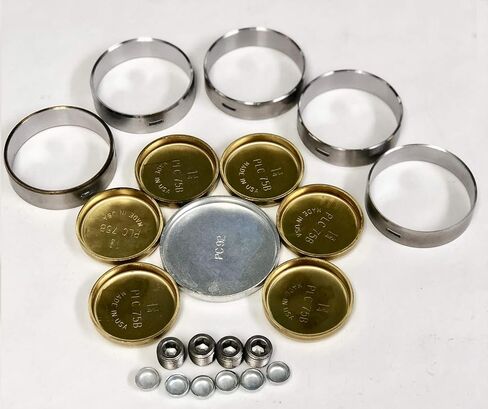 Brass Freeze Plugs & Cam Bearings Set Compatible with Ford bb 330 352 360 361 390 391 427 428 in Kuwait