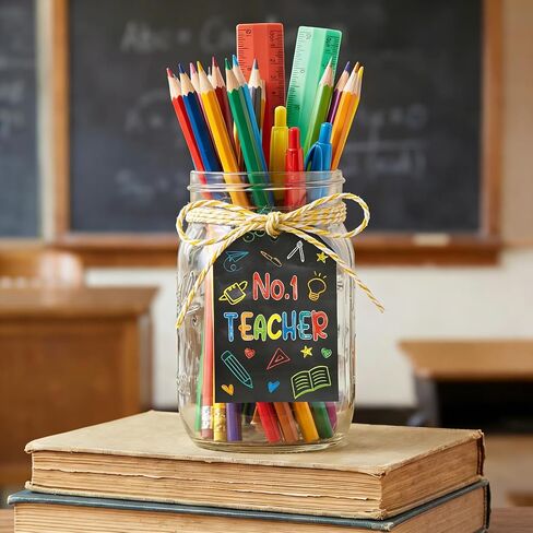 Ceiba Tree 60Pcs Thank You Teachers Tags with String Chalkboard Teacher Appreciation Gift Hanging Tags for Teacher Appreciation Week End of the Year School Gift Wrapping Supplies in Kuwait