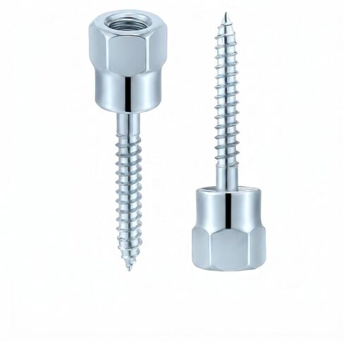 50 قطعة المسمار مرساة قضيب عمودي مع 3/8 في 1/4x2 ''برغي الخيوط تركيب قضيب الخيوط قضيب شماعات للخشب in Kuwait