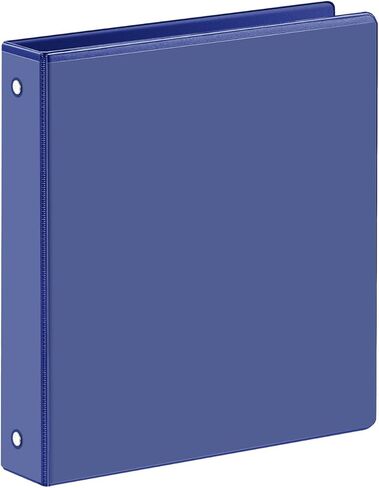 SUIN 1 Inch 3 Ring Binder, Clear 1'' View Presentation Binders with 2 Pockets, Fits 8.5 x 11 Letter Size, Durable Polypropylene, Non-Stick & PVC-Free for School, Office & Home (Pastel Purple) in Kuwait