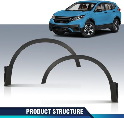 مجموعة حواف الحاجز الأمامي PIT66 متوافقة مع Honda CRV 2017-2022 74115TLAA02 74165TLAA02 السائق الأسود وجانب الركاب in Kuwait