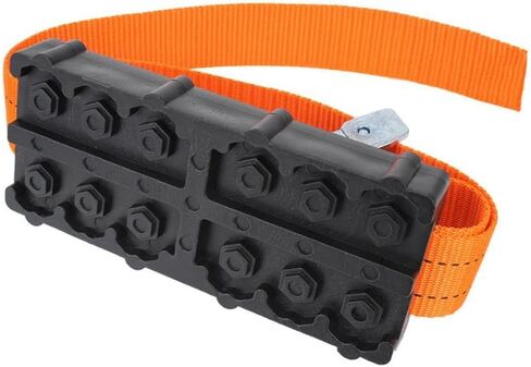 Snow Chains Rubble Straps Mud Sand Trouble Tyre Traction Block Rescue Tool Off Road 4x4 Car Accessories Compatible With in Kuwait
