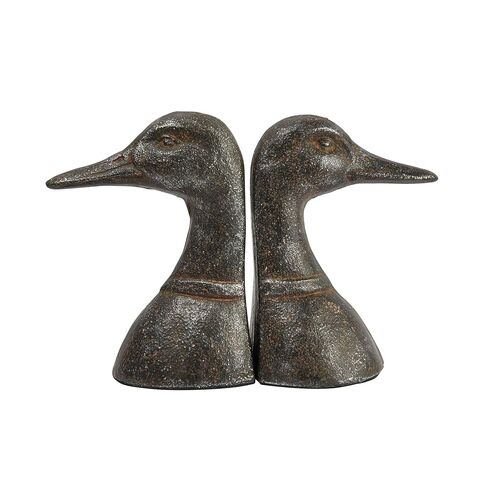 Creative Co-Op Cast Iron Duck, Black Bookend, Brown in Saudi Arabia