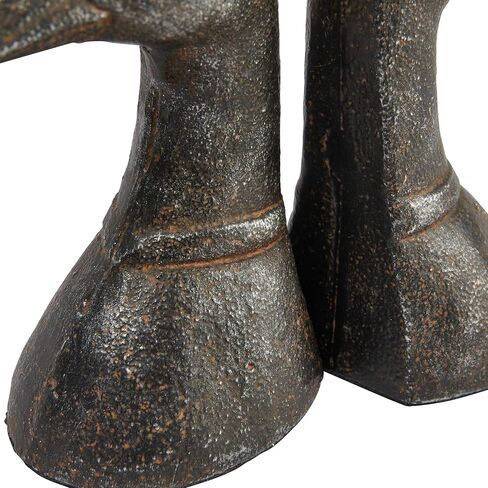 Creative Co-Op Cast Iron Duck, Black Bookend, Brown in Saudi Arabia