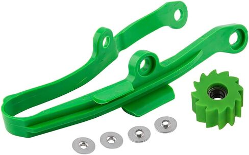 دليل منزلق سلسلة Swingarm مع الأسطوانة السفلية لـ Kawasaki KX250F KX450F KLX450R (أخضر) in Kuwait