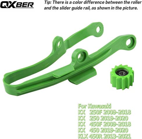 دليل منزلق سلسلة Swingarm مع الأسطوانة السفلية لـ Kawasaki KX250F KX450F KLX450R (أخضر) in Kuwait