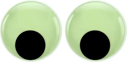 CCINEE 4 Pack Glow in The Dark Giant Googly Eyes, 6 Inches Large Luminous Wiggle Eyes for Halloween Outdoor Bushes Tree Crafts Decoration Self Adhesive Round Glowing Eyes for DIY Craft in Kuwait