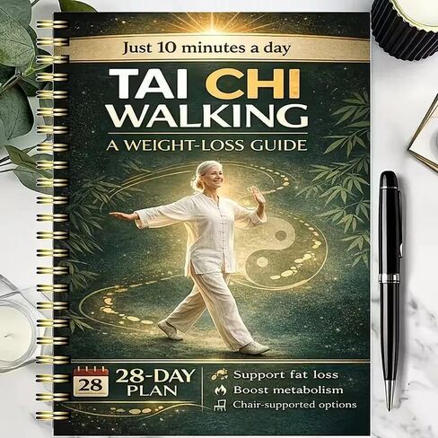 Tai Chi Walking Weight Loss Guide for Seniors – 28-Day Low-Impact Plan with Gentle Walking, Chair-Assisted Options & Balance Improvement, Indoor/Outdoor Friendly in Kuwait