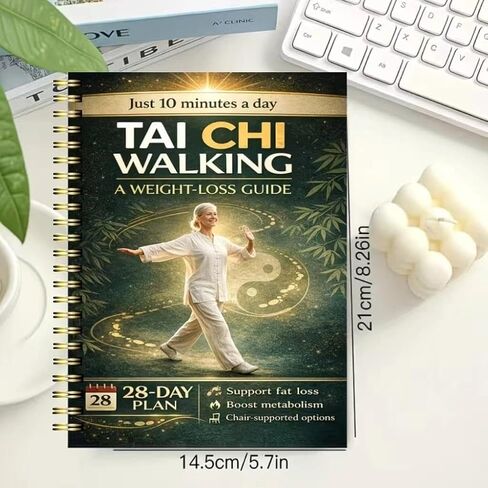 Tai Chi Walking Weight Loss Guide for Seniors – 28-Day Low-Impact Plan with Gentle Walking, Chair-Assisted Options & Balance Improvement, Indoor/Outdoor Friendly in Kuwait