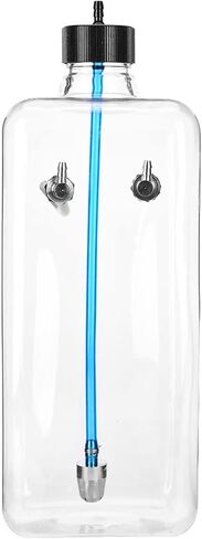 RC Airplane Fuel Tank,Transparent High Strength Sealed 1500ml Capacity CNC Machined Metal Fuel Container for 150-200cc Aircraft Enthusiasts Hobbyists Flying Competitions in Kuwait