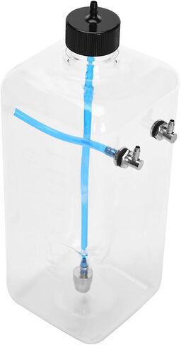 RC Airplane Fuel Tank,Transparent High Strength Sealed 1500ml Capacity CNC Machined Metal Fuel Container for 150-200cc Aircraft Enthusiasts Hobbyists Flying Competitions in Kuwait