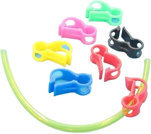 6PCS 5mm RC Fuel Tube Clamps for Methanol Gasoline Tubing, Assorted Colors Fuel Line Restrictor Clips for RC Boats Cars Model Accessories in Kuwait