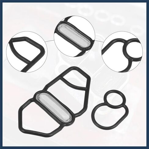 VTEC Solenoid Gasket Spool Valve Filter Screen Fit for Honda Prelude - Pack of 2 Black Stylish Design in Kuwait