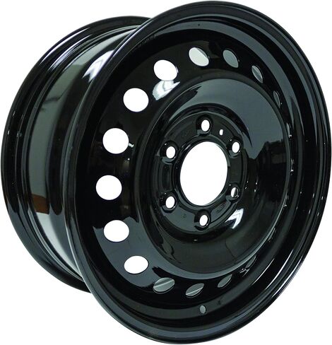 18x8 inch Custom Wheel - Black Standard Steel Rim ST Bolt- Pattern 6x139.7 mm Offset 45 mm in Kuwait