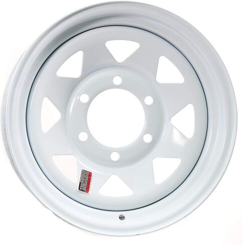 Americana Trailer Rim 15 Inch White Spoke Wheel 15X6 15 X 6 Inch 6 Lug On 5.5 Inch Center Rim in Kuwait