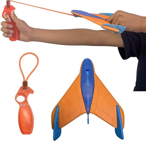 LINJAY Airplane Launch Toy Set – Flying Plane Launcher for Kids, Outdoor Activities & Physical Play&Kids Flying Toy Gift for Kids in Kuwait