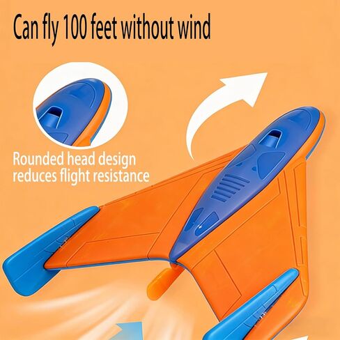 LINJAY Airplane Launch Toy Set – Flying Plane Launcher for Kids, Outdoor Activities & Physical Play&Kids Flying Toy Gift for Kids in Kuwait