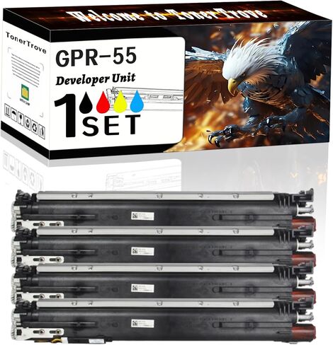 GPR-55 Developer Unit Compatible for Canon imageRUNNER Advance C5535i C5535iII C5535iIII C5540i C5540iII C5540iIII C5550i Printers, Office Printing is Easy Clear Smooth (4-Pack BK/C/M/Y) in Kuwait