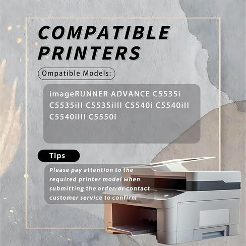 GPR-55 Developer Unit Compatible for Canon imageRUNNER Advance C5535i C5535iII C5535iIII C5540i C5540iII C5540iIII C5550i Printers, Office Printing is Easy Clear Smooth (4-Pack BK/C/M/Y) in Kuwait