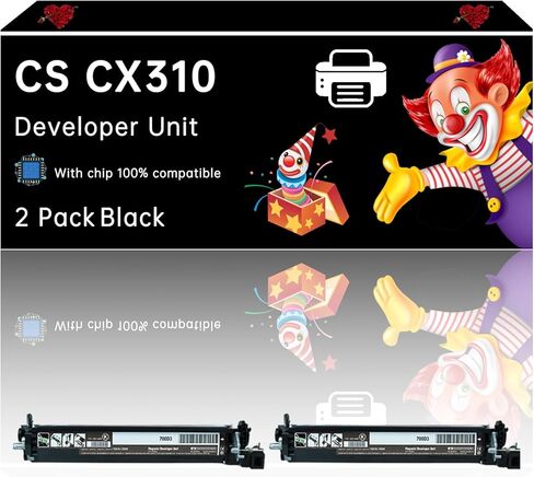 CS CX310 Developer Unit Compatible with Lexmark CS310dn CS310n CS317dn CS410dtn CS410n CS417dn CS510de CS510dte CS517de CX310dn CX310n CX317dn CX410de CX410dte CX410e Printers (1 Pack Black) in Kuwait