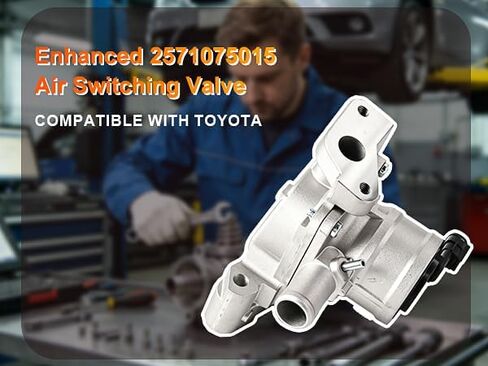 25710-75015 Air Switching Valve Compatible with Toyota Tacoma 2.7L 2005-2021, for Toyota 4Runner 2.7L 2010-2011 Air Pump Check Valve Genuine Toyota Replace OEM 2571075015 25710-75014 25710-75013 in Kuwait
