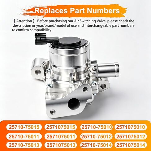 25710-75015 Air Switching Valve Compatible with Toyota Tacoma 2.7L 2005-2021, for Toyota 4Runner 2.7L 2010-2011 Air Pump Check Valve Genuine Toyota Replace OEM 2571075015 25710-75014 25710-75013 in Kuwait
