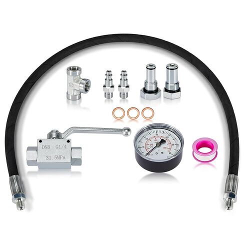 High Pressure Oil System IPR Air Test Tool Kit - Compatible with Ford 6.0L & 7.3L Diesel - Includes IPR Valve Fitting & Air Gauge in Kuwait
